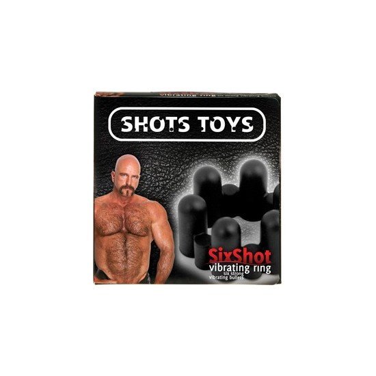 Teez toys sixshot vibrating ring black