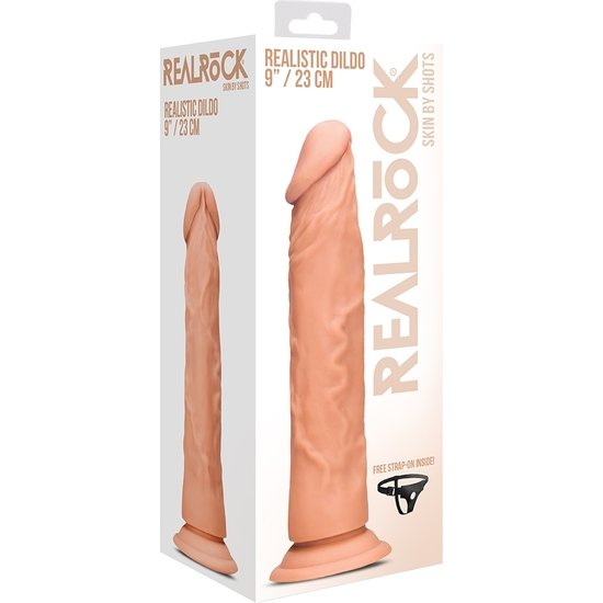Realistic dildo - 23cm - flesh
