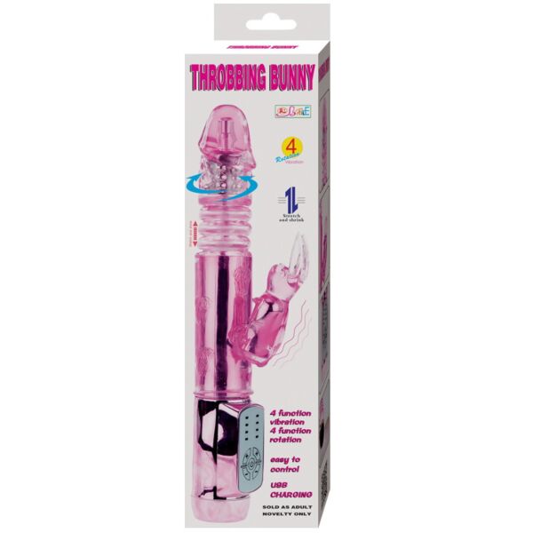 Baile Rabbit Throbbing Butterfly rabbit vibrator with its butterfly-shaped clitoral arm