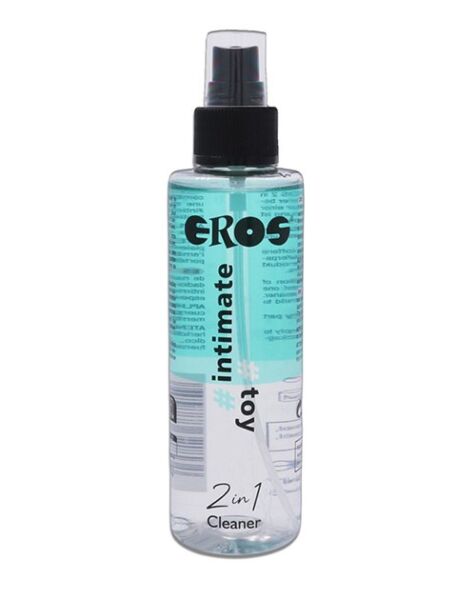 Eros 2 in 1 Intimate Toy cleaner, 150 ml bottle with spray nozzle