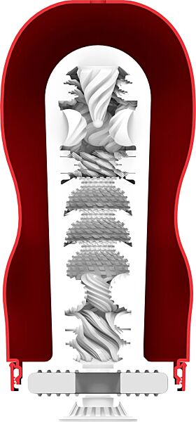 Super Tenga Tornado Blast disposable masturbator, with its lid