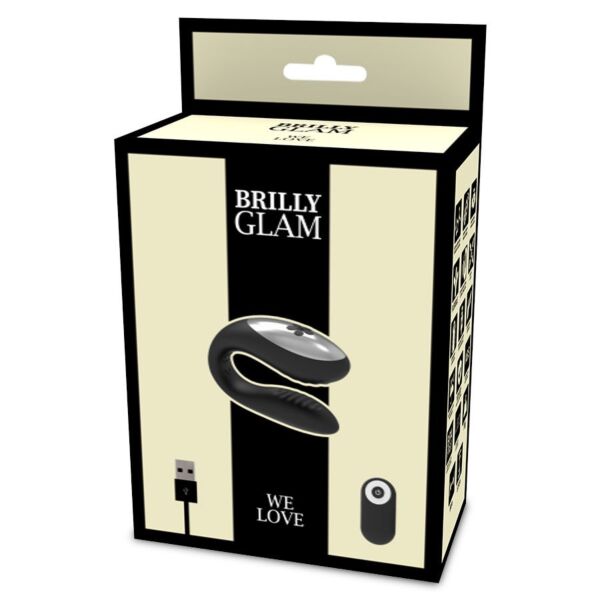 Brilly Glam We Love Black couples' vibrator with remote