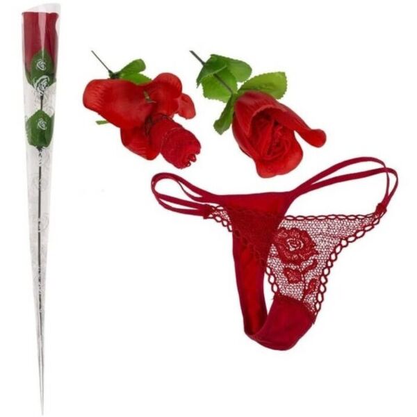 Diablo Picante thong rose, a rose that unfolds into a thong