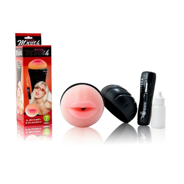 Baile mouth-shaped masturbator with built-in vibrator