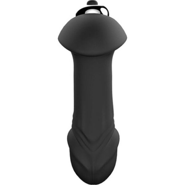 S Pleasures Butt Plug Twist butt plug in black, with its silver bullet vibrator