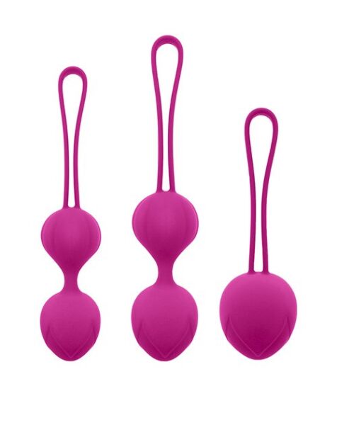 S Pleasures Trio Kegel Trainer Kegel balls set with the single ball and the two double balls