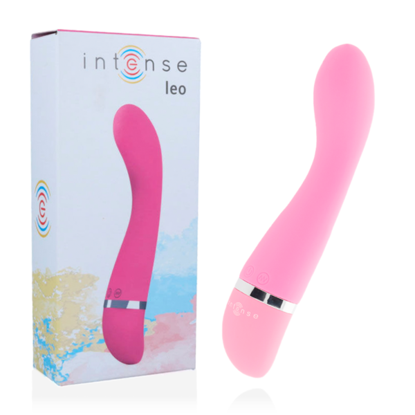 Intense Leo silicone vibrator, in pink and lilac