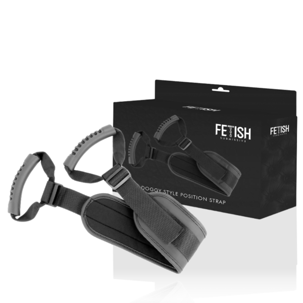 Padded Fetish Submissive Doggy Style Strap-on Harness with adjustable straps