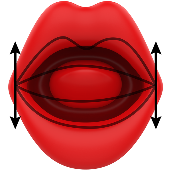 MIA Sicilia Double Pleasure clitoral vibrator, shaped like a mouth with a tongue