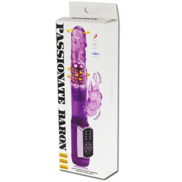 Baile Passion Baron rabbit vibrator with its touch control panel