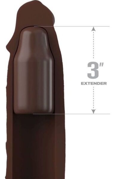 Fantasy X-Tensions Elite silicone penis sleeve with extension at the tip