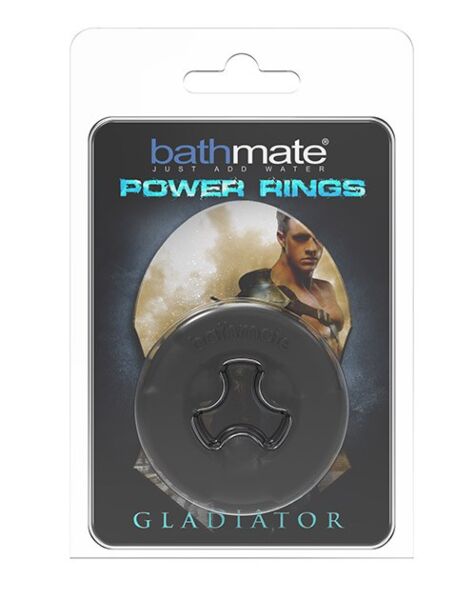 Bathmate Power Ring Gladiator cock ring, black, with three bumps on the inside