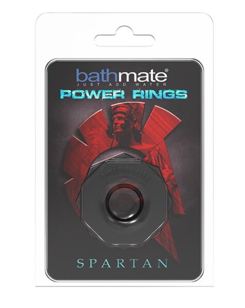 Bathmate Power Ring Spartan cock ring, black and octagonal