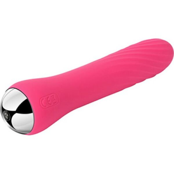 SVAKOM Anya vibrator in Plum Red, flexible with a ribbed body