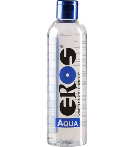 Bottle of Eros Aqua 250 ml water-based lubricant