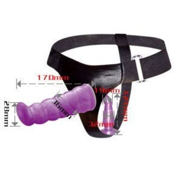 Baile Gpoint strap-on harness with briefs and two dildos for double penetration