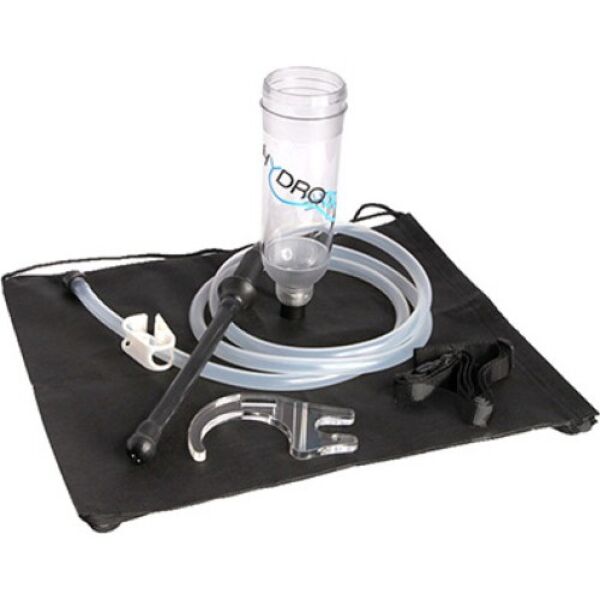 Bathmate Hydrodouche intimate shower with its nozzle and wall holder