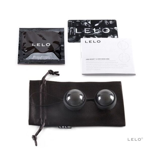 LELO LUNA Beads Noir Kegel Balls with connector and removal cord