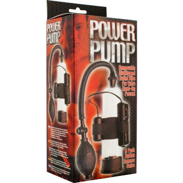 Seven Creations penis pump with vibrator, showing its seal and speed control