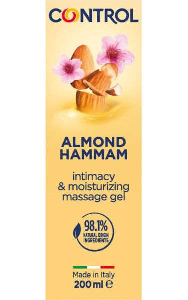 Control 3-in-1 200 ml massage gel with a cap of massage balls