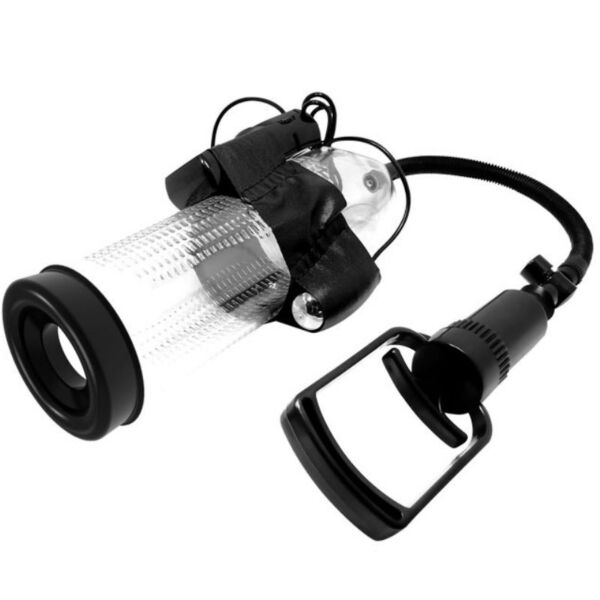Pretty Love BM-010066BPL penis pump with its clear tube and trigger handle