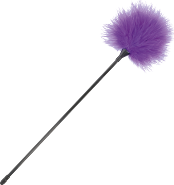 Darkness feather tickler, 42 cm, with handle