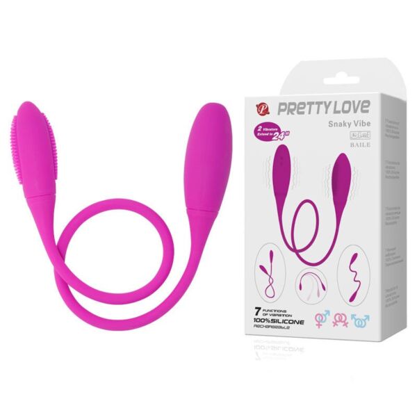 Pretty Love BI-014327 dual bullet vibrator, with its two bullets joined by the cord