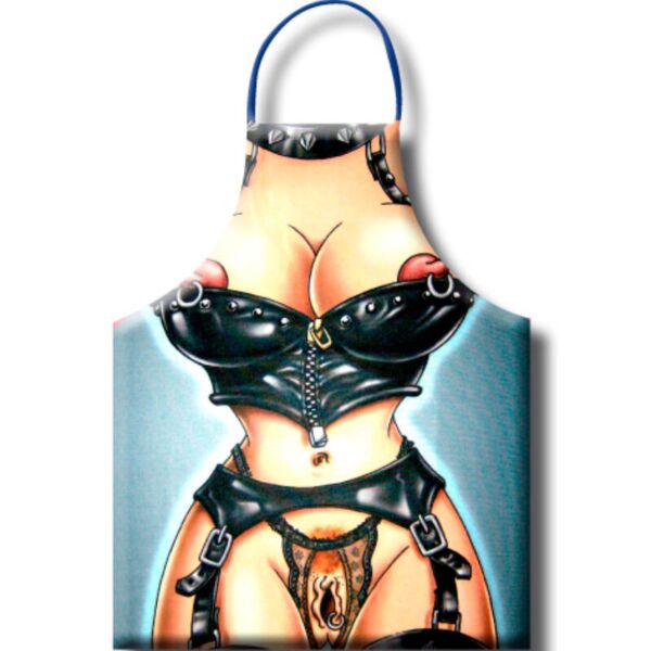 Diablo Picante Sado Mujer novelty apron with funny and erotic illustrations