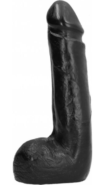 Black All Black 20 cm dildo with a semi-realistic look