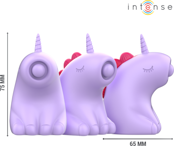 Intense Sweetie clitoral vibrator shaped like a pink unicorn