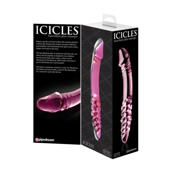 Pipedream Icicles N. 57 double-ended glass dildo