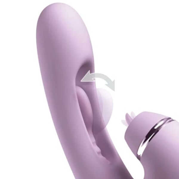 Pipedream G-Touch Pulse Pro rabbit vibrator with contoured tip and clitoral arm