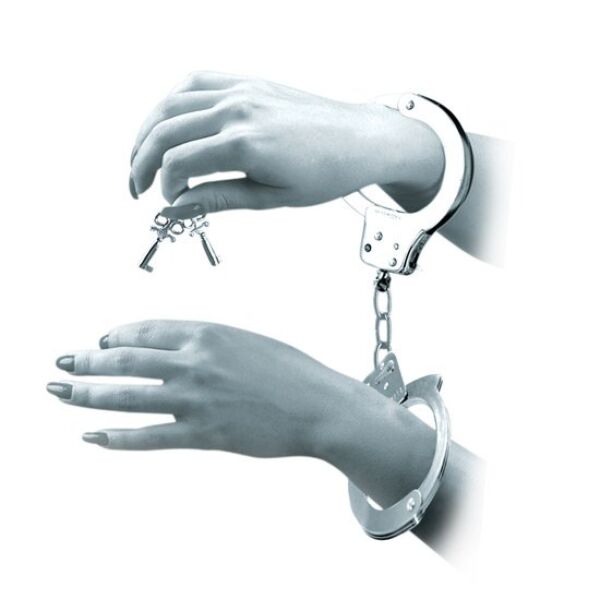 Pipedream Fetish Fantasy Limited Edition kit with a leather whip, metal handcuffs with keys and a satin blindfold