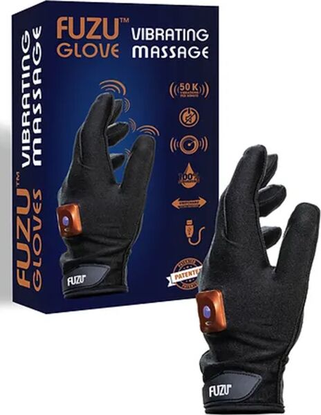 FUZU Vibrating Massage Glove in black