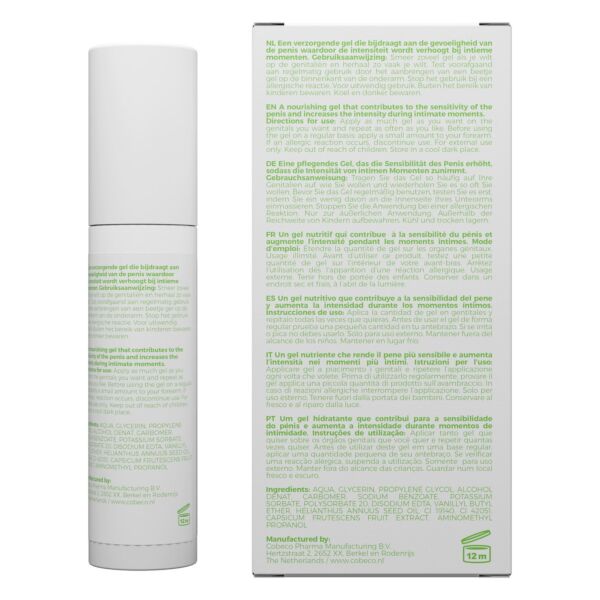 30 ml bottle of Cobeco ViaGel for Men stimulating gel