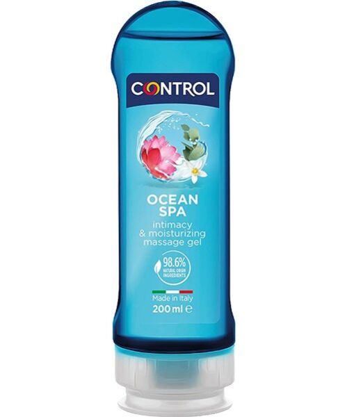 Control 2-in-1 Massage Gel, 200 ml bottle