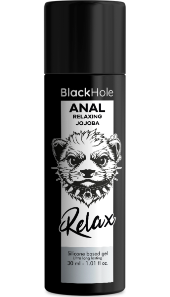 Black Hole Anal Relaxing anal lubricant with jojoba, in 30 ml and 100 ml sizes