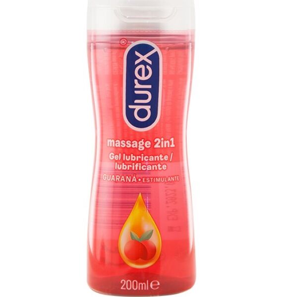 Bottle of Durex Massage Guaraná 200 ml massage gel and water-based lubricant