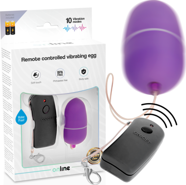 Online vibrating egg with its remote control