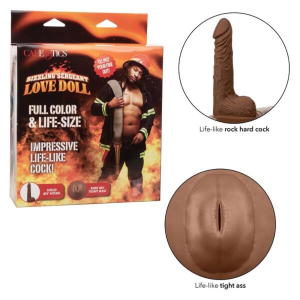 CalExotics Sizzling Sergeant inflatable male sex doll
