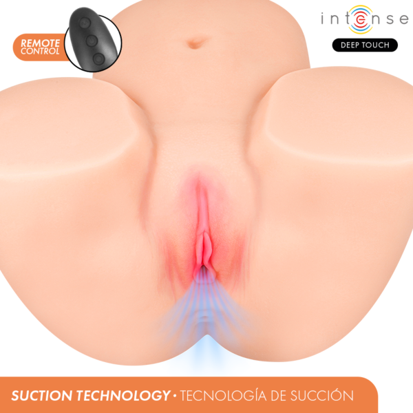 Intense Deep Touch pocket pussy with its remote control