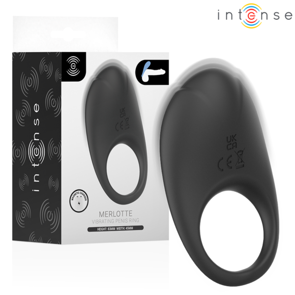 Intense For Him vibrating cock ring with a clitoral stimulator on the top part