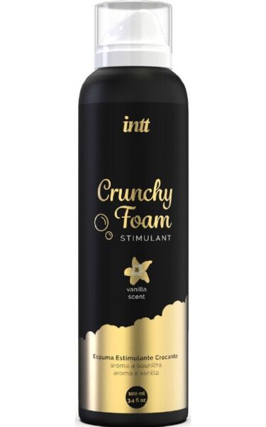 INTT Crunchy Foam Vanilla massage foam in its 100 ml bottle with pump
