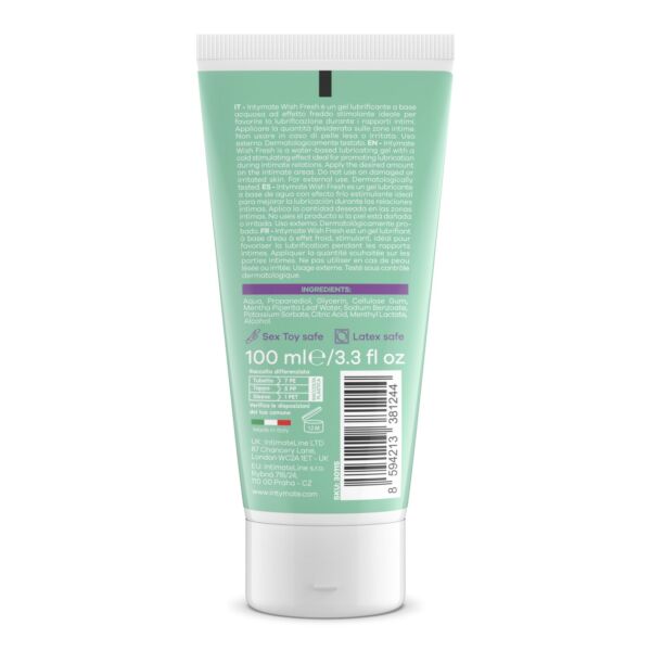 Intymate Wish Fresh cooling lubricant gel, 100 ml bottle