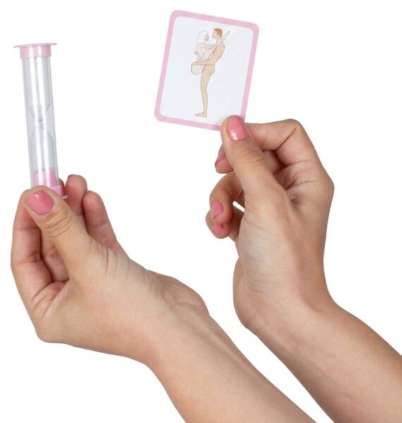 Secret Play Memory Play couples game, with its cards and sand timer