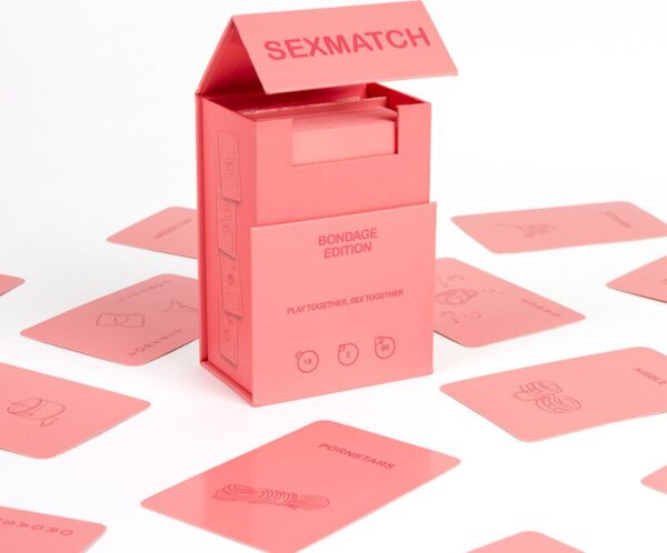 Secret Play Sexmatch Bondage Edition card game with its box