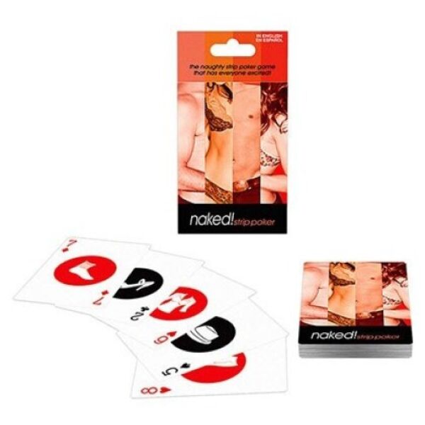 Kheper Games Naked strip poker cards with items of clothing printed on them