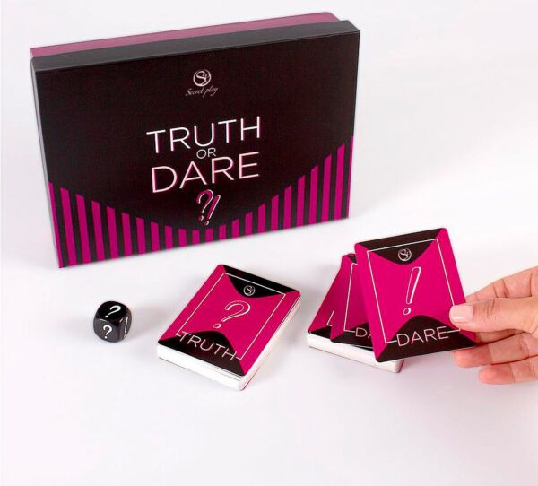 Secret Play Truth or Dare card game, bilingual Spanish and English