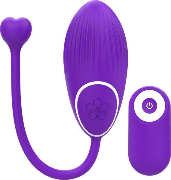 Lilac and white Galatea Otto vibrator with remote