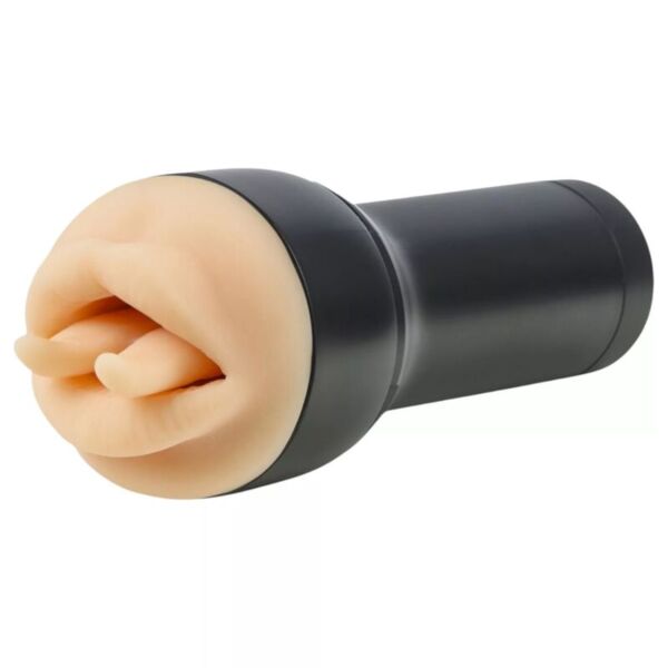 KIIROO Leigh Raven Mouth masturbator shaped like a mouth, with lips and forked tongue